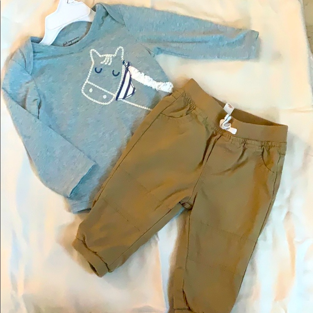 Kids outfit 6-9M pants/bodysuit Cat & Jack